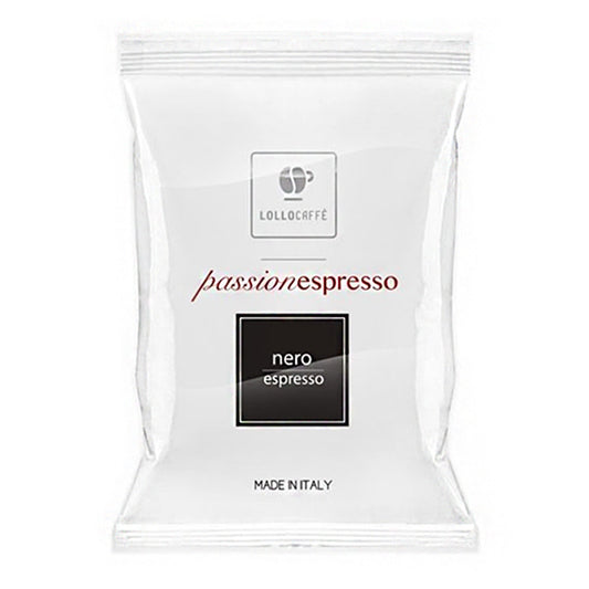 Lollo Caffè 100 Capsule Compatibili Nespresso Miscela Nera